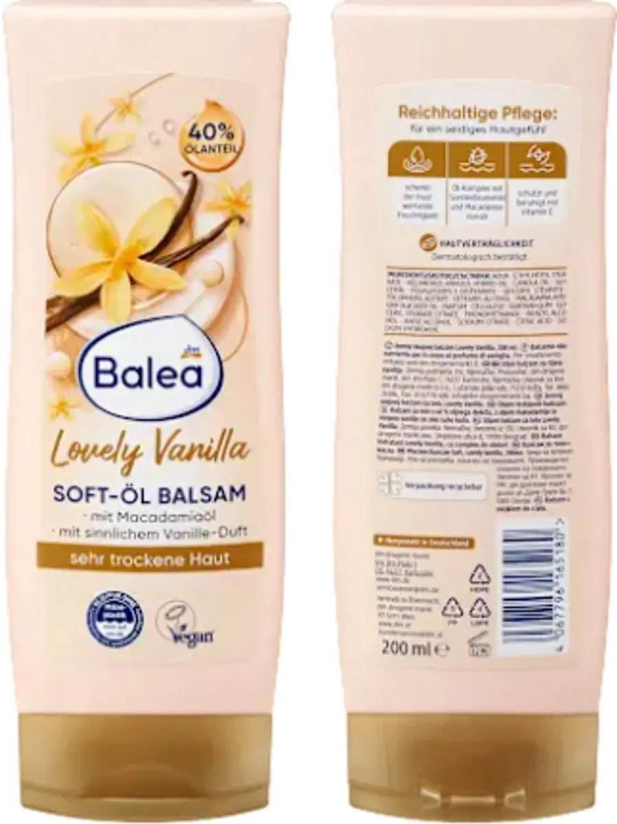Balea Lovely Vanilla Soft-Oil Balsem 200ml
