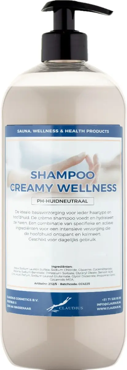 Splashbox Cosmetics Shampoo Creamy Wellness 1L