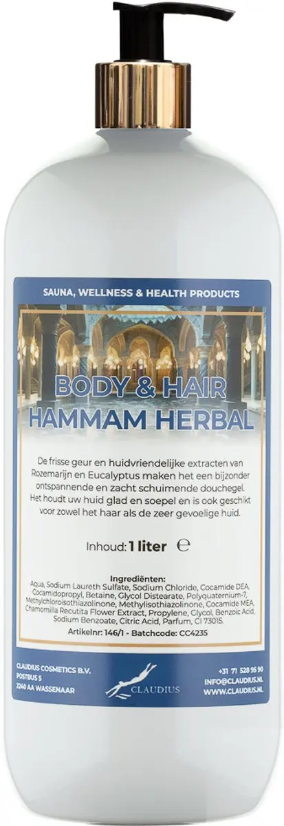 Splashbox Cosmetics Body & Hair Hammam Herbal 1L