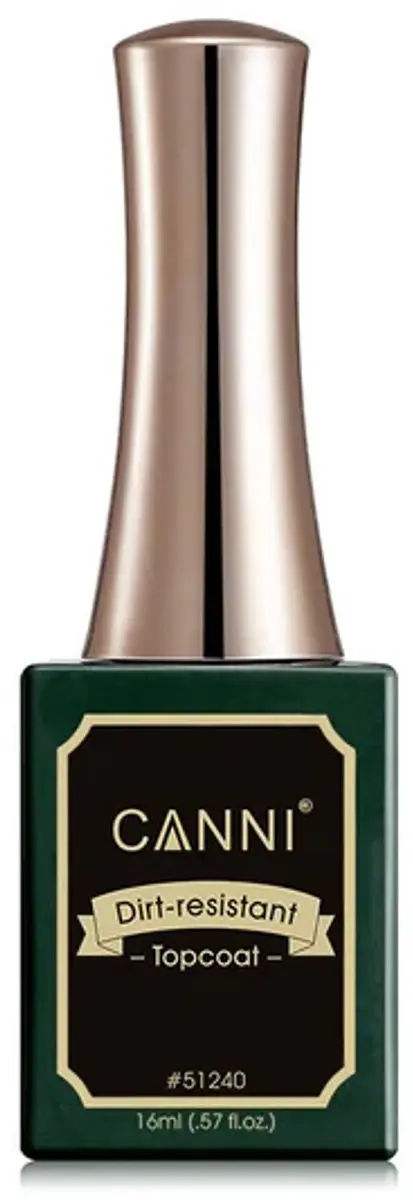 Canni UV Gellak Top Coat XL Dirt Resistant 16ml