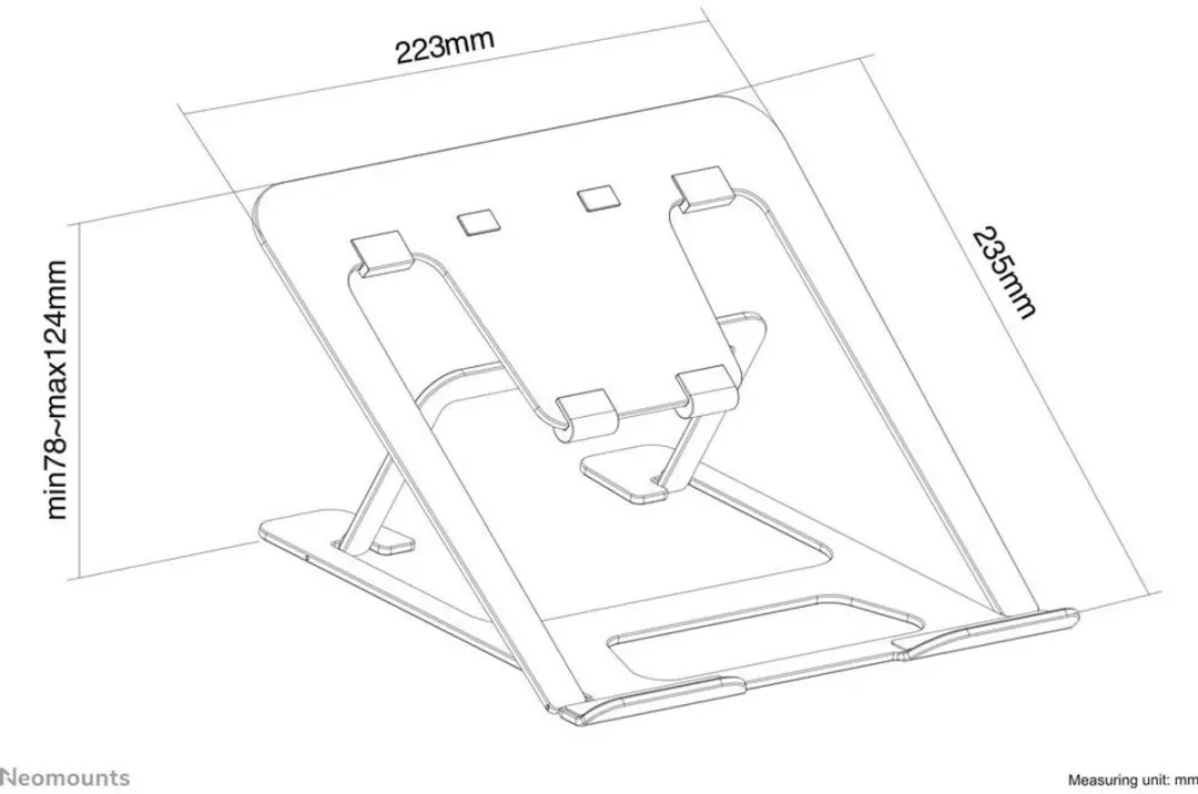 Neomounts NSLS085BLACK Laptopstandaard 10-17" - Zwart