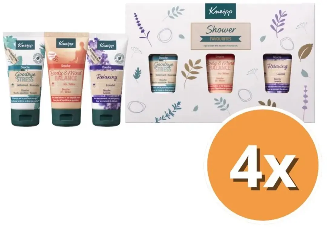 Kneipp Geschenkset Shower Favourites 200ml (4x50ml)