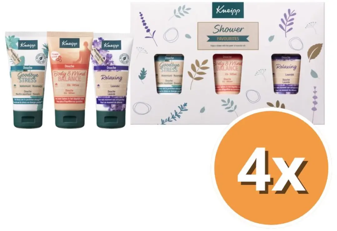 Kneipp Geschenkset Shower Favourites 200ml (4x50ml)