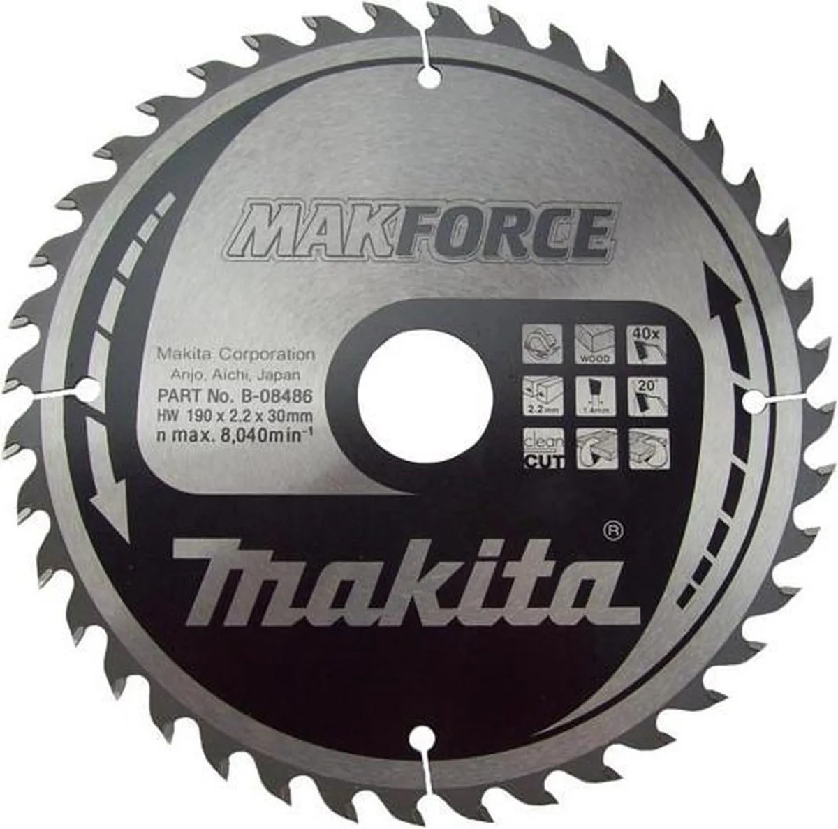 Makita Makforce Cirkelzaagblad B-08486