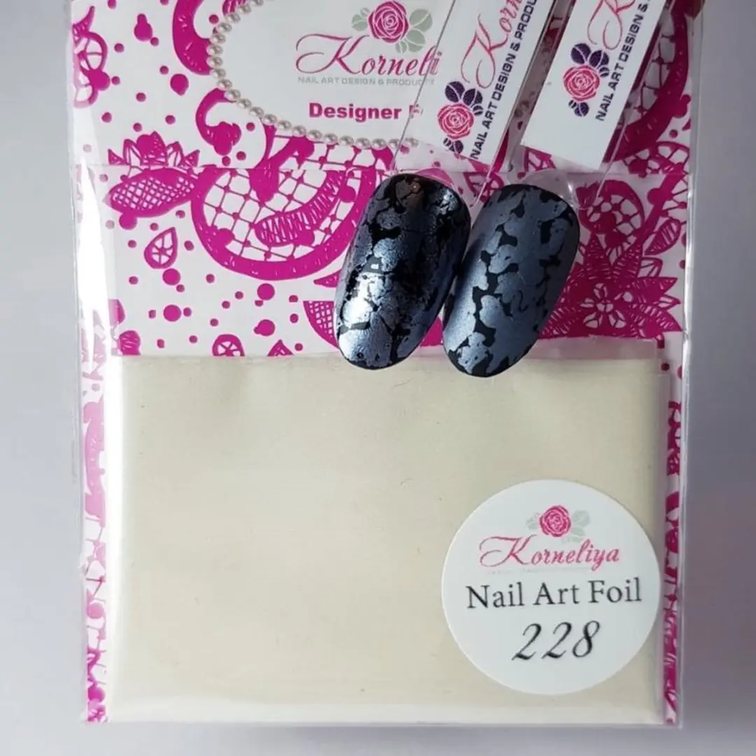 Korneliya Nailart Folie Mat Craquelé Ecru Parelmoer 228