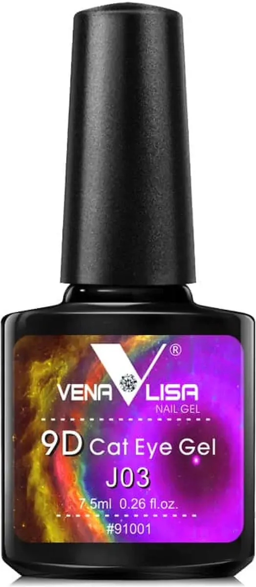 Venalisa UV Cat Eye Gellak J03 - 7.5ml - Glitter