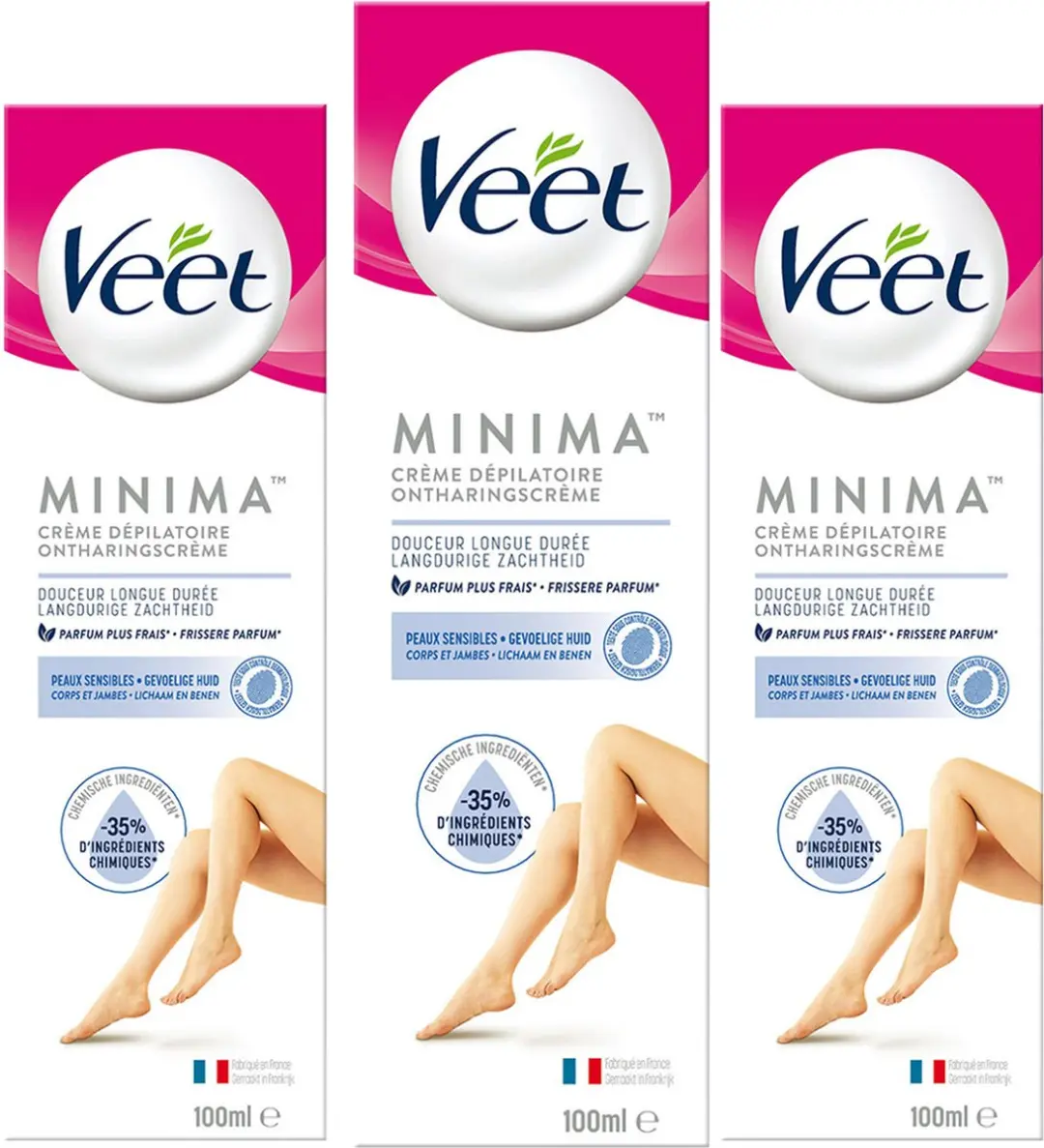 Veet Minima Ontharingscreme 300ml (3x100ml)