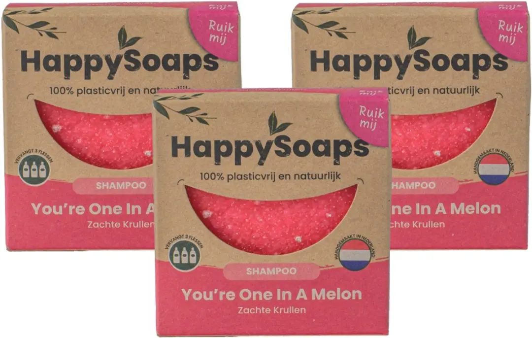 HappySoaps You’re One in a Melon Shampoo Bar