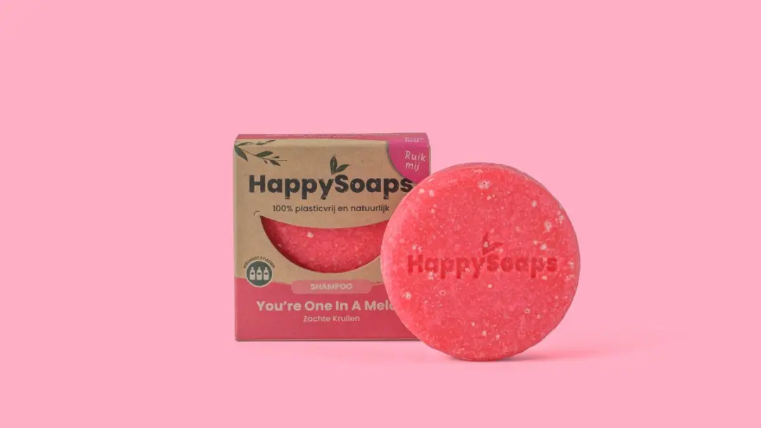 HappySoaps You’re One in a Melon Shampoo Bar - 3x70g Watermeloengeur