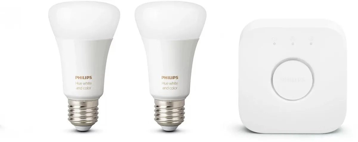 Philips Hue Starterspakket E27 White and Color Ambiance - 2x 9W