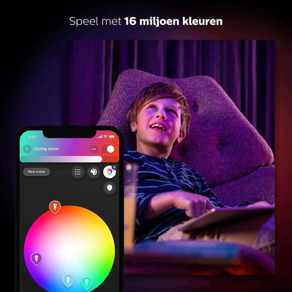 Philips Hue Starterspakket E27 White and Color Ambiance - 2x 9W