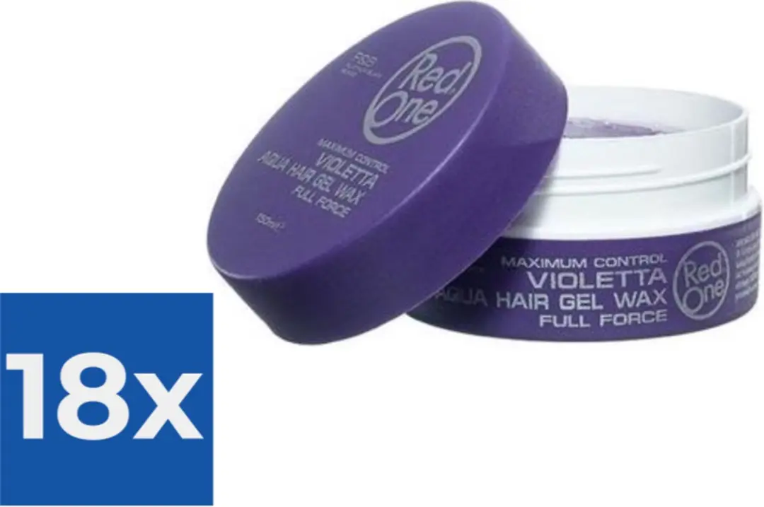 Red One Aqua Hair Gel Wax Quicksilver 150ml