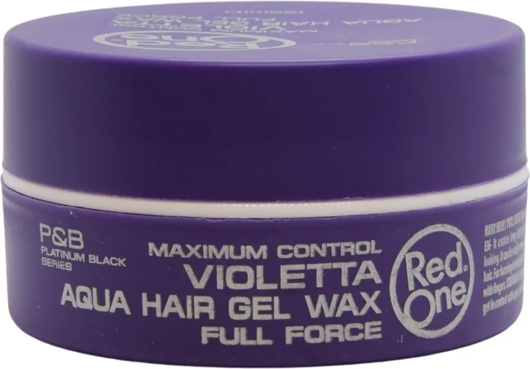 Red One Aqua Hair Gel Wax Quicksilver 150ml - 2700ml (18x150ml)