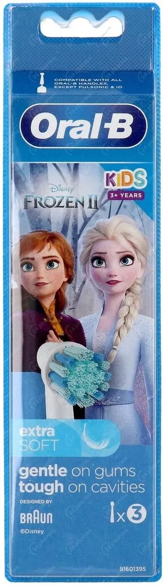 Oral-B Kids Frozen II Opzetborstels - 3 Stuks - Meerkleurig