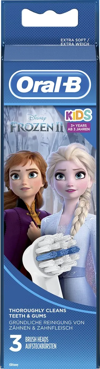 Oral-B Kids Frozen II Opzetborstels - 3 Stuks - Meerkleurig