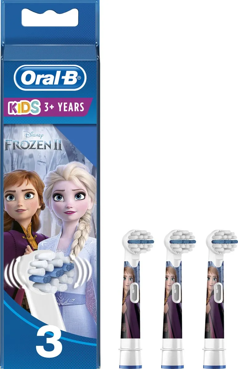 Oral-B Kids Frozen II Opzetborstels - 3 Stuks - Meerkleurig