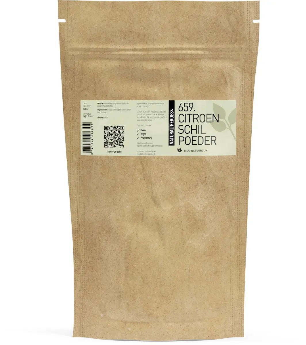 Natural Heroes Citroenschilpoeder 500g
