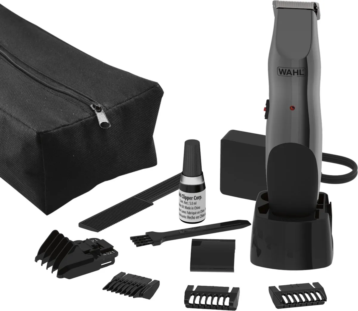 Wahl Groomsman WA9918-1016 Baardtrimmer - 5 Opzetstukken - Zwart