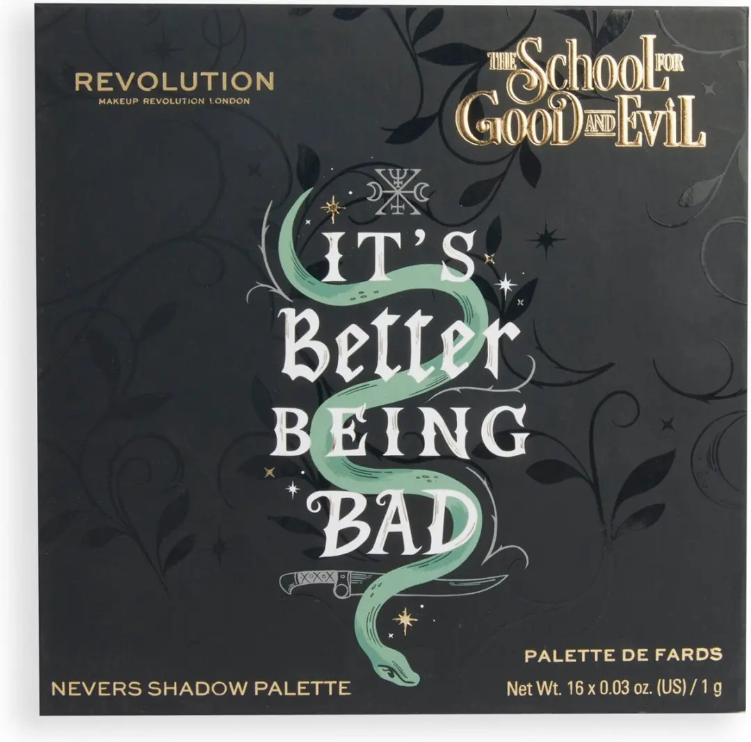 Makeup Revolution x The School of Good & Evil Nevers Oogschaduw Palette - 16 Kleuren