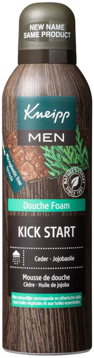 Kneipp Douchefoam Men 200ml - Ceder & Jojoba - Vegan