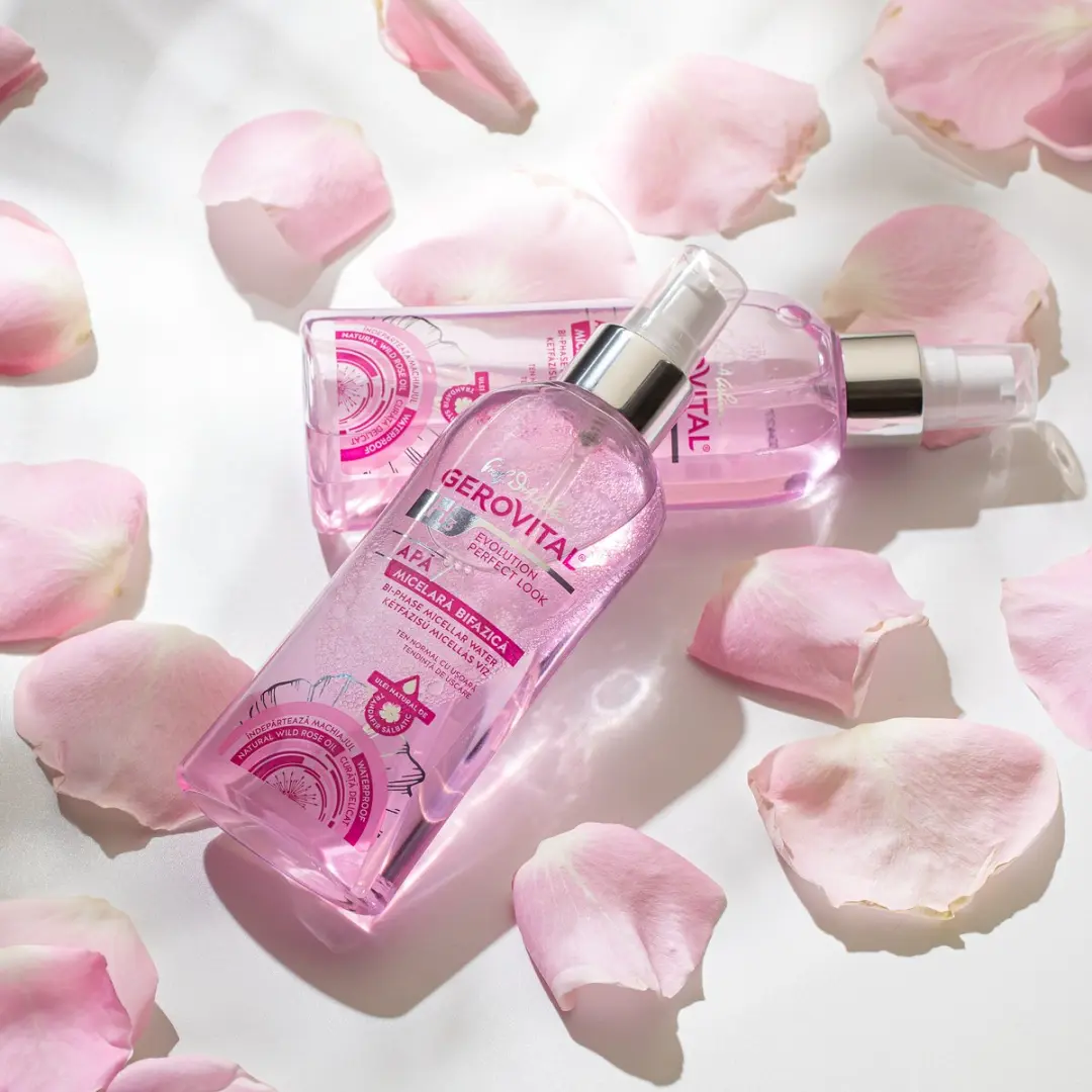 Gerovital GIFTSET Huidverzorging - Dagcrème Hyaluronzuur & Wilde Rozenolie - 2 Stuks