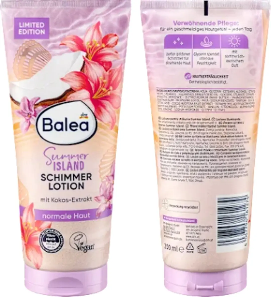 Balea Body Lotion Shimmer Summer Island 200ml