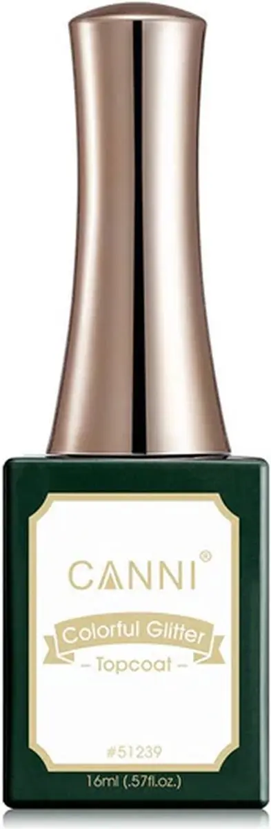 Canni UV Gellak Top Coat Glitter XL 16ml