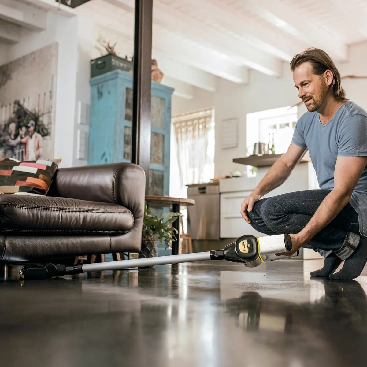 Kärcher VC 6 Cordless ourFamily Battery Plus draadloze stofzuiger - Extra accu - Accu 50 minuten - LED vloerzuigmond - HEPA filter