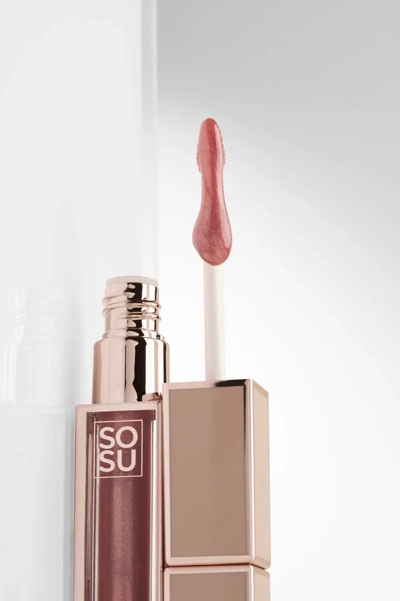 Sosu Shimmer Lip Glaze Rose Gold 6ml