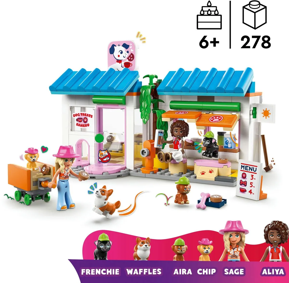 LEGO Friends Hondenbakkerij 42677 - 278 Stukken - 2 Minifiguren