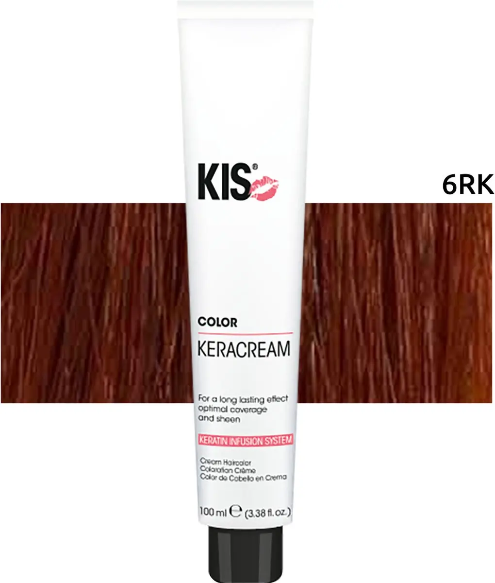 KIS Haarverf 6RK Donker Rood Koper Blond 100ml