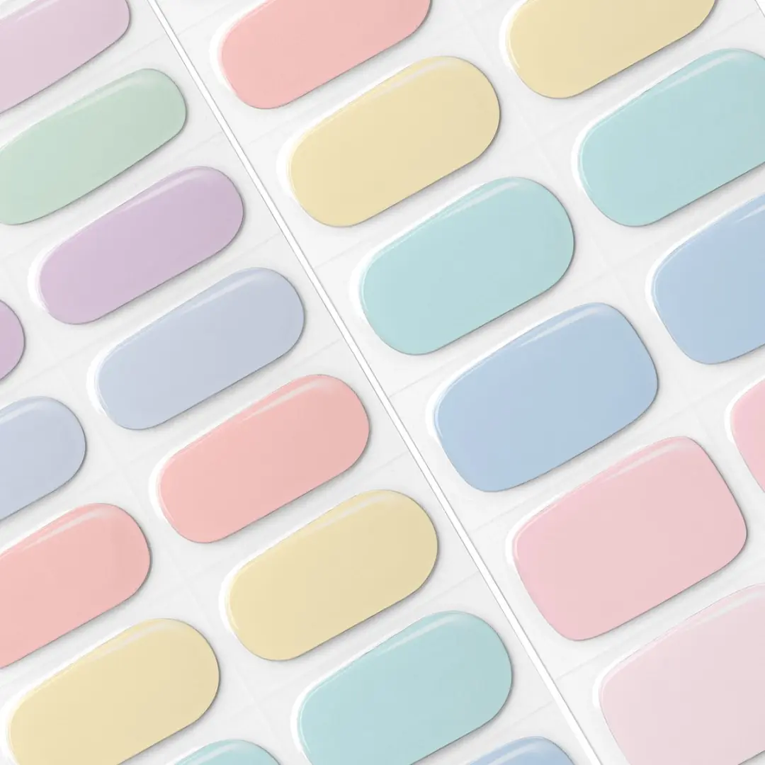 Pink Gellac UV Nagelstickers Pastel Party - 20 Stuks
