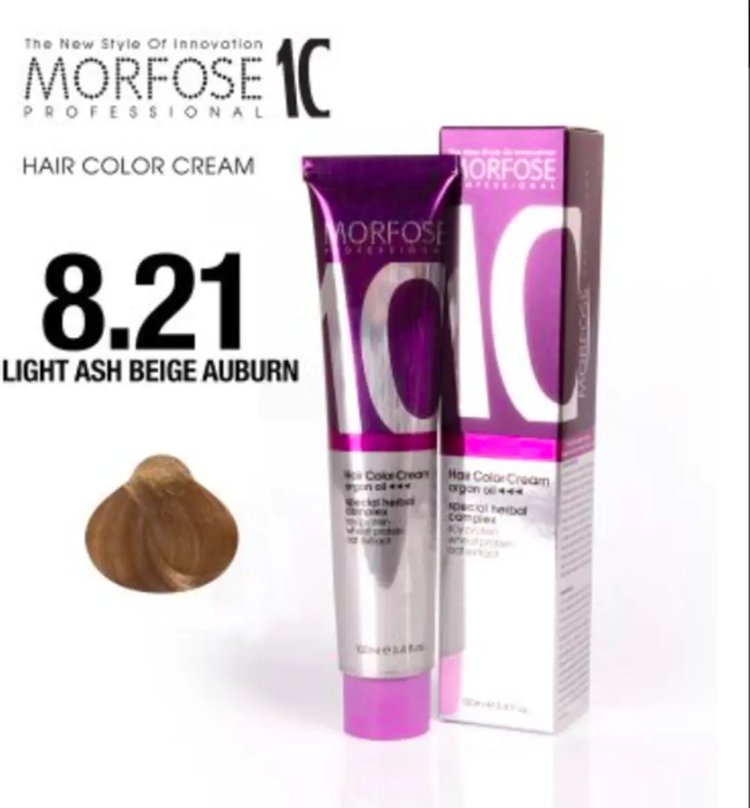 Morfose Color Cream 8.21 Light Ash Beige Auburn 100ml