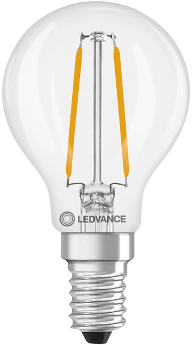 LEDVANCE LED Filament Kogellamp E14 1.8W 250lm - Ø45mm
