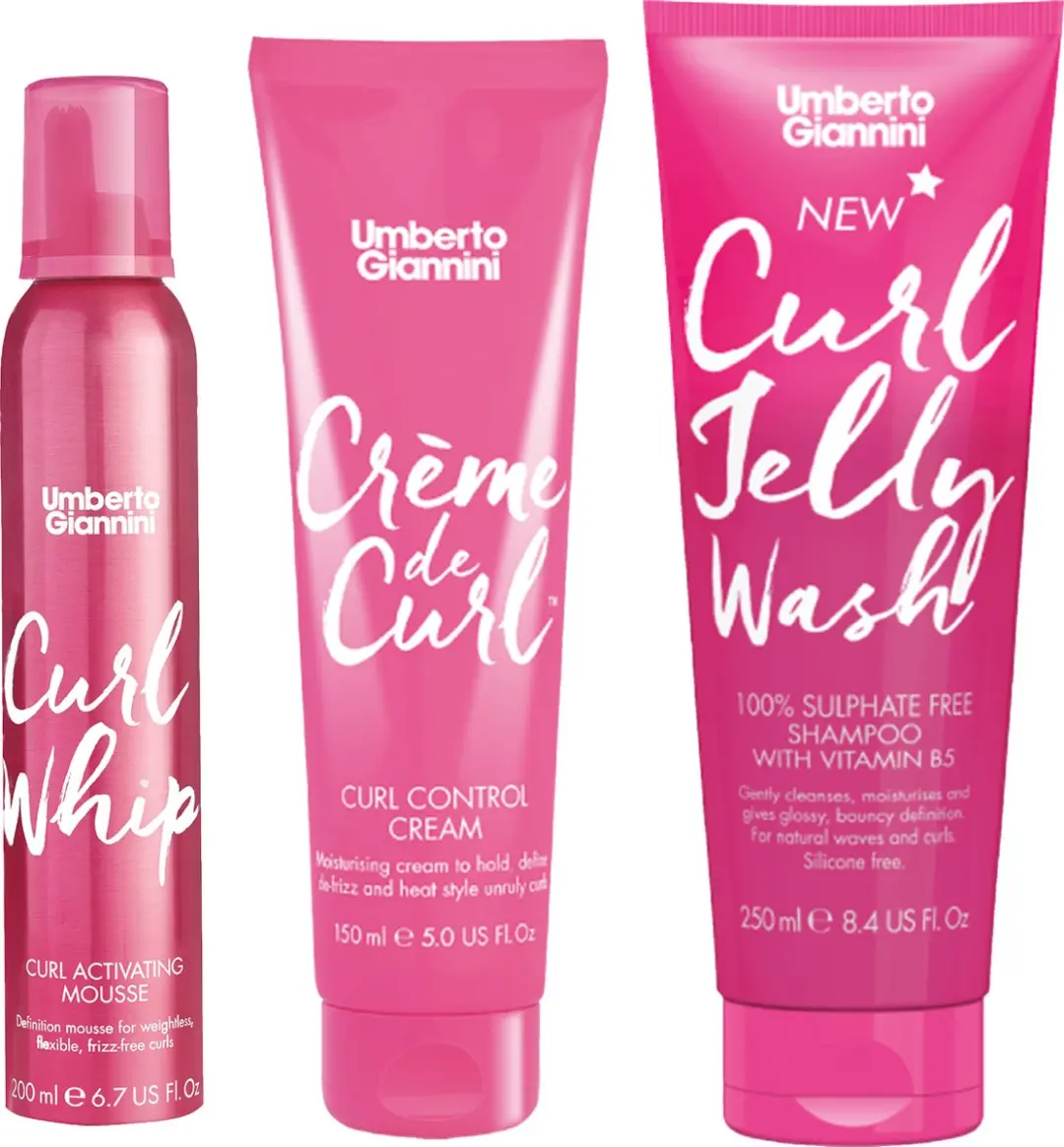 Umberto Giannini Curl Geschenkset - Krullend Haar 250ml - 3 Stuks