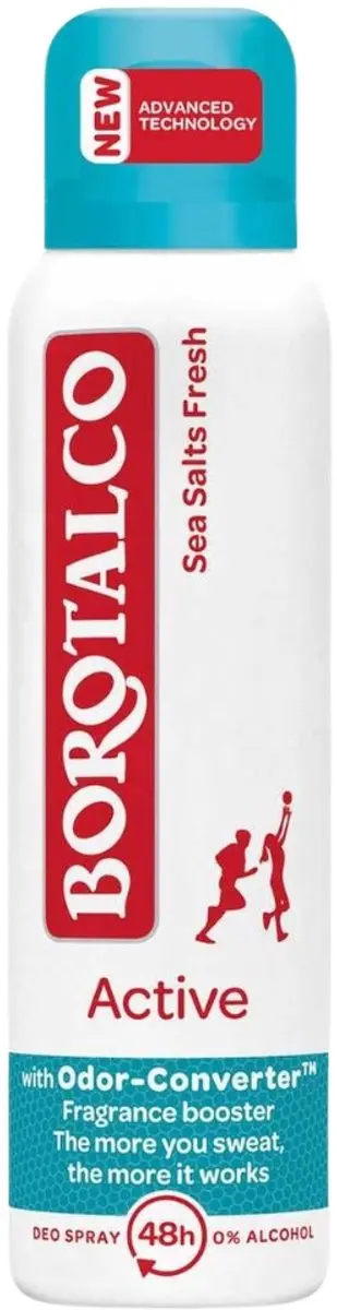 Borotalco Active Sea Salts Fresh Deodorant Spray 150ml - 12 Stuks