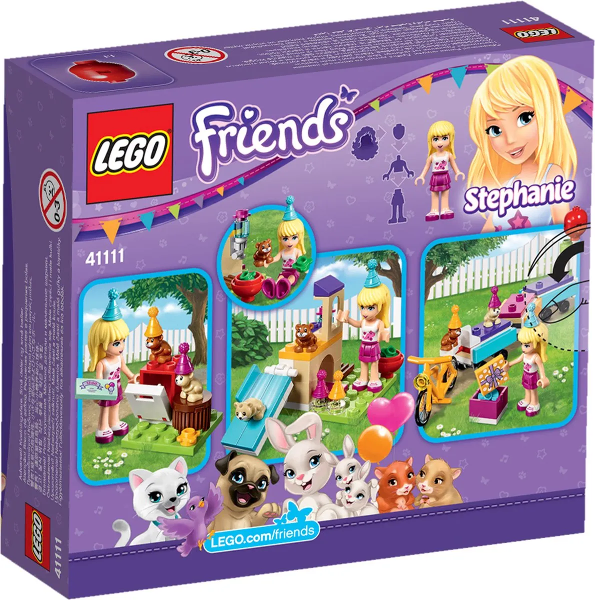 LEGO Friends Feesttrein 41111 - 109 Stukken - Paars