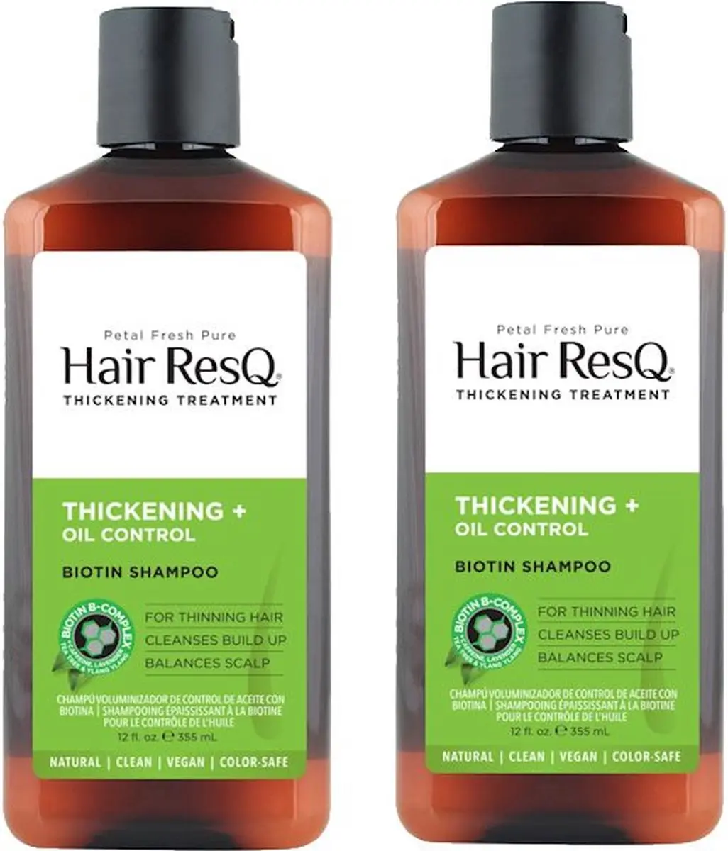 Petal Fresh Hair ResQ Shampoo Verdikkend & Vetregulerend 2x355ml