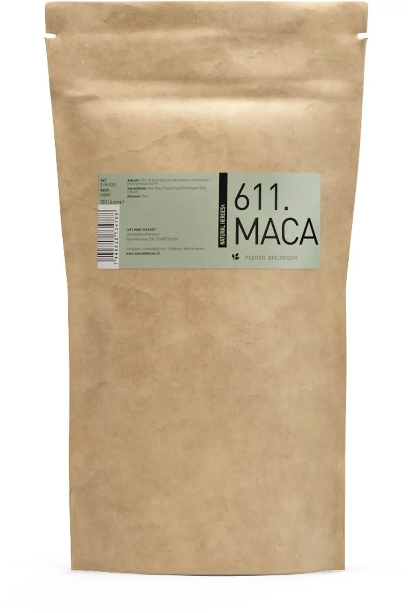 Natural Heroes Maca Poeder Biologisch 250g