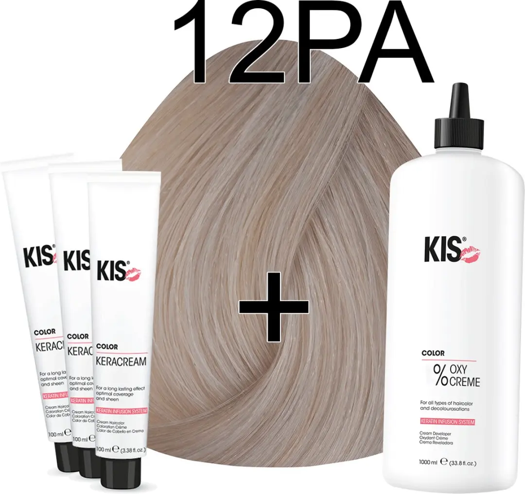 KIS KeraCream Color Ultralicht Parel As Haarverf Set
