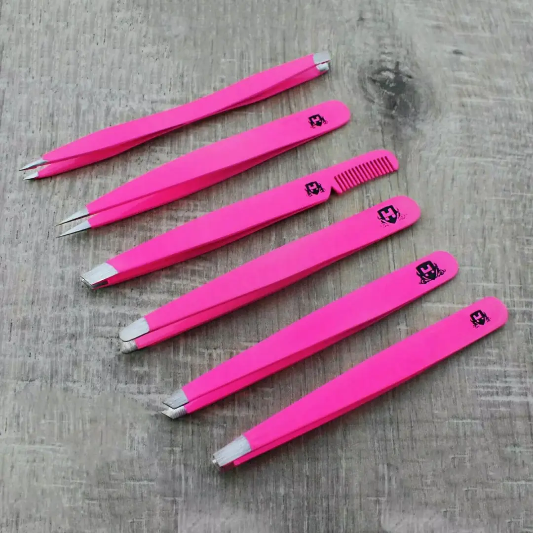 Haryali London Pincetset Epilatie - 6 Stuks - Roze