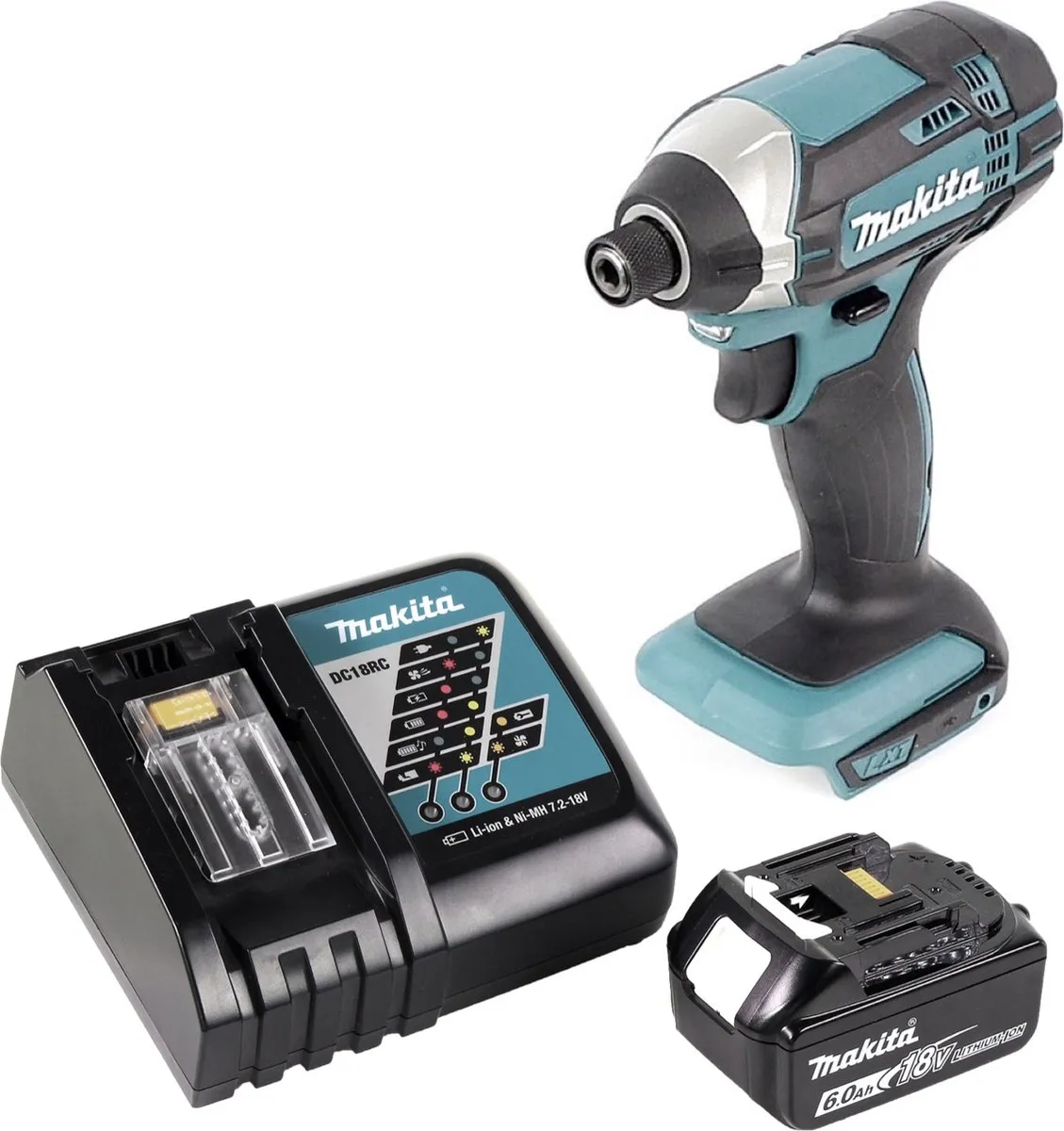 Makita DTD 152 RG1 Slagschroevendraaier 18V 165Nm - 1x 6,0Ah Accu