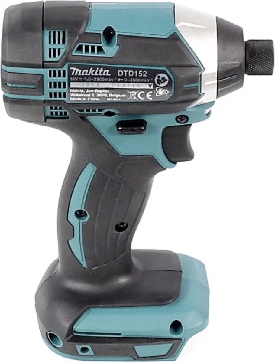 Makita DTD 152 RG1 Slagschroevendraaier 18V 165Nm - 1x 6,0Ah Accu