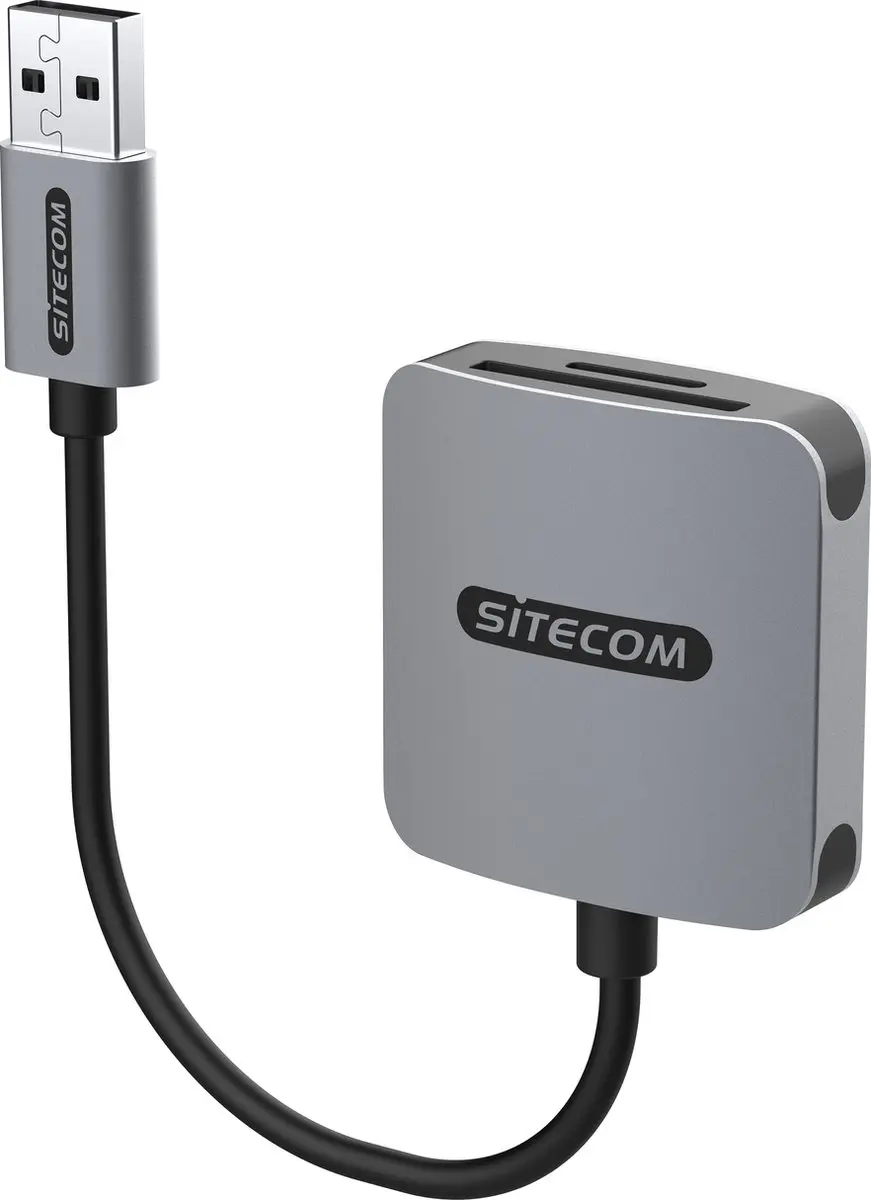 Sitecom MD-1009 USB Card Reader UHS II - Zilver