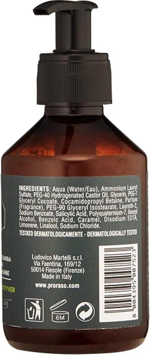 Proraso Cypress & Vetyver Baardverzorging - Shampoo 200ml & Aftershave Balm 100ml