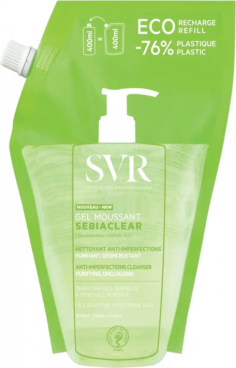 SVR Sebiaclear Gel Moussant Refill 400ml