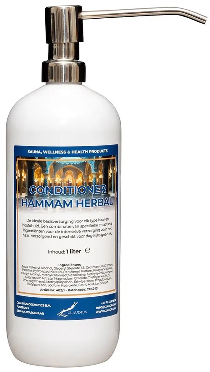 Splashbox Cosmetics Hammam Herbal Hairconditioner 1L - 3 Stuks