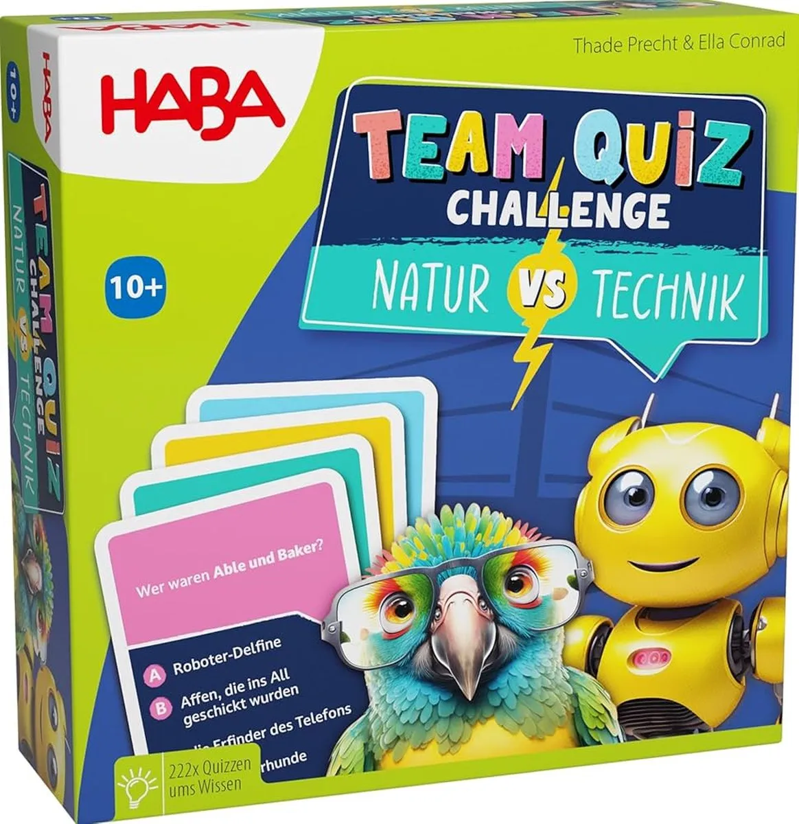 Haba Team Quiz Challenge Natuur vs Technologie - 222 Kaarten