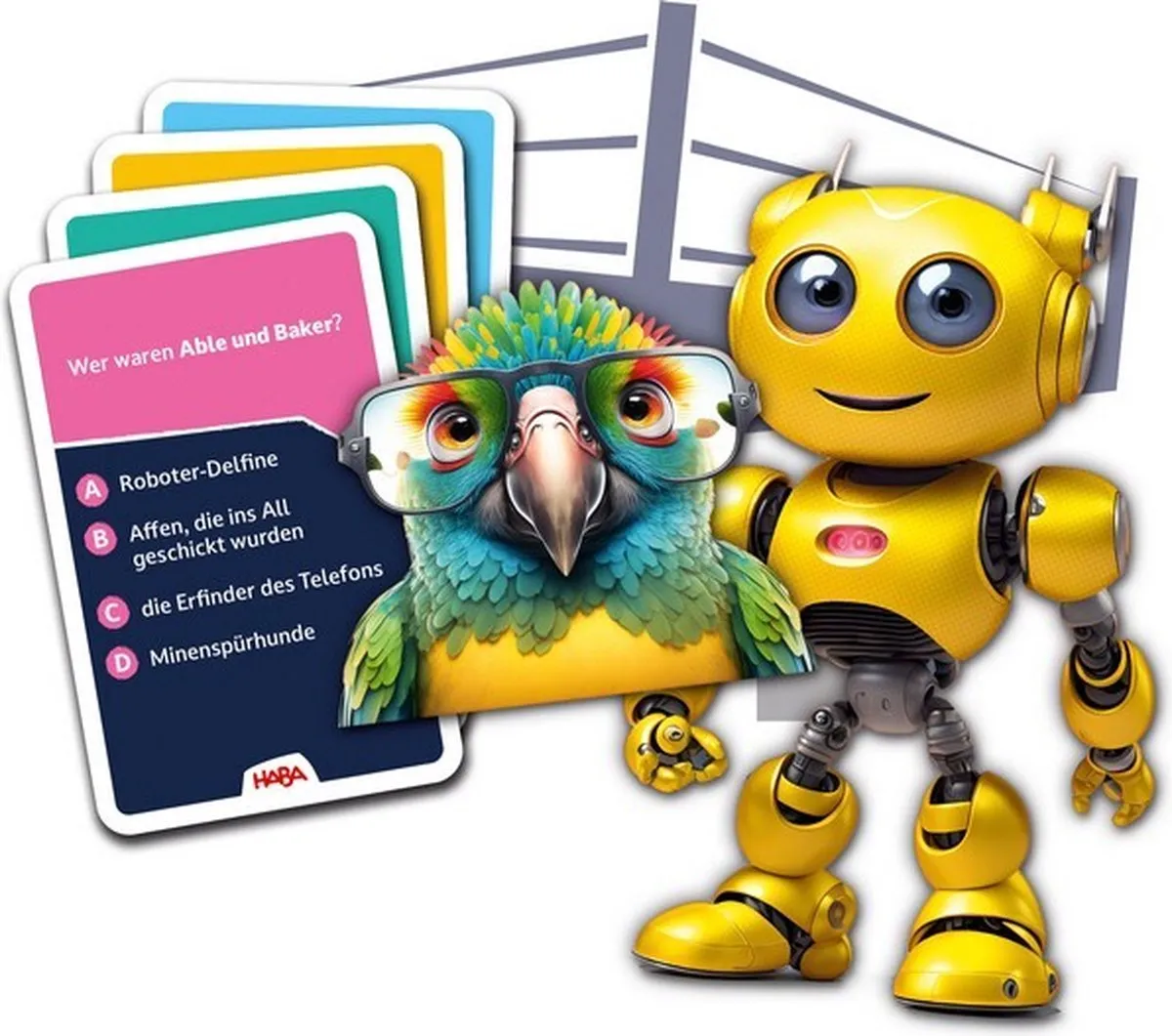Haba Team Quiz Challenge Natuur vs Technologie - 222 Kaarten