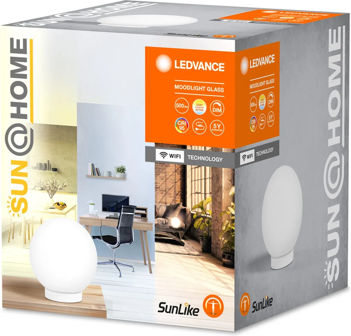 LEDVANCE SUN@HOME Moodlight Glas 200mm - 8,5W 500lm Wit